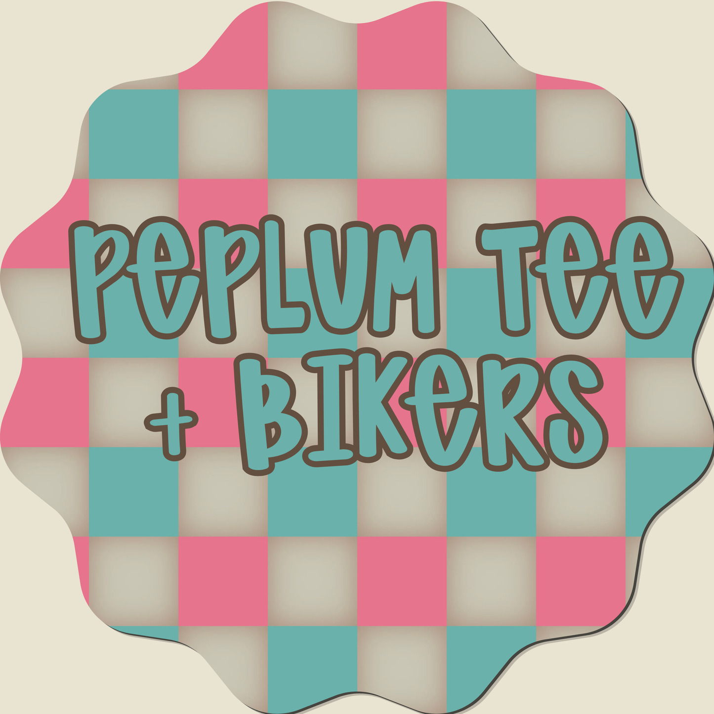 CUSTOM PEPLUM TEE + BIKERS