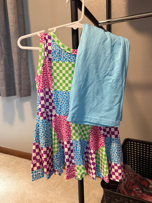 RTS Neon Vibes Peplum Tank + Bikers